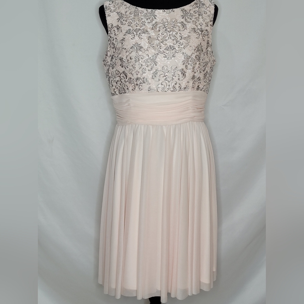 JH Evenings Pink Formal Midi Dress - Size 12